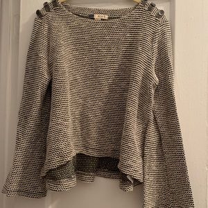 Roxy flare sleeve cropped sweater